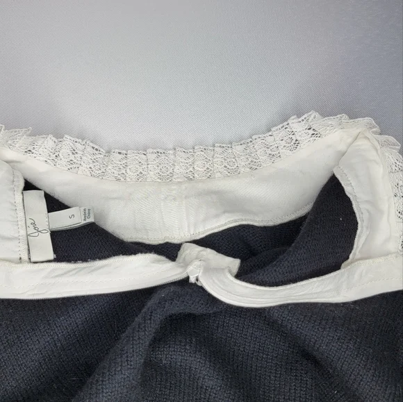 Joie Women's Affie Wool & Cashmere Lace Trim Layered Knit Sweater Size S - Picture 11 of 15